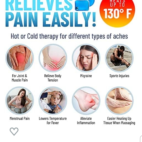 Set of 2 Repeat the Heat Reusable Instant Heat Gel Pocket Packs - Picture 6 of 6